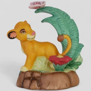 Vintage 90s Disney Simba Porcelain Figurine The Lion King 3” Collectible Decor - Picture 1 of 10