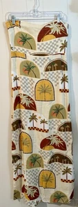 Maxi Vestido Paper Heart Anthropologie Sin Tirantes Tropical Estampado Palma Nuevo con Etiquetas, Talla L - Imagen 1 de 11