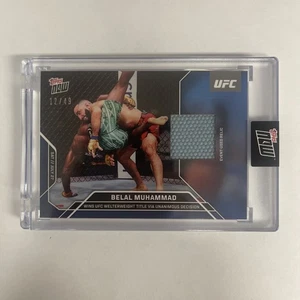 2024 Topps Now UFC Belal Muhammad #16A Event Used Relic Blue 12/49 - Bild 1 von 3