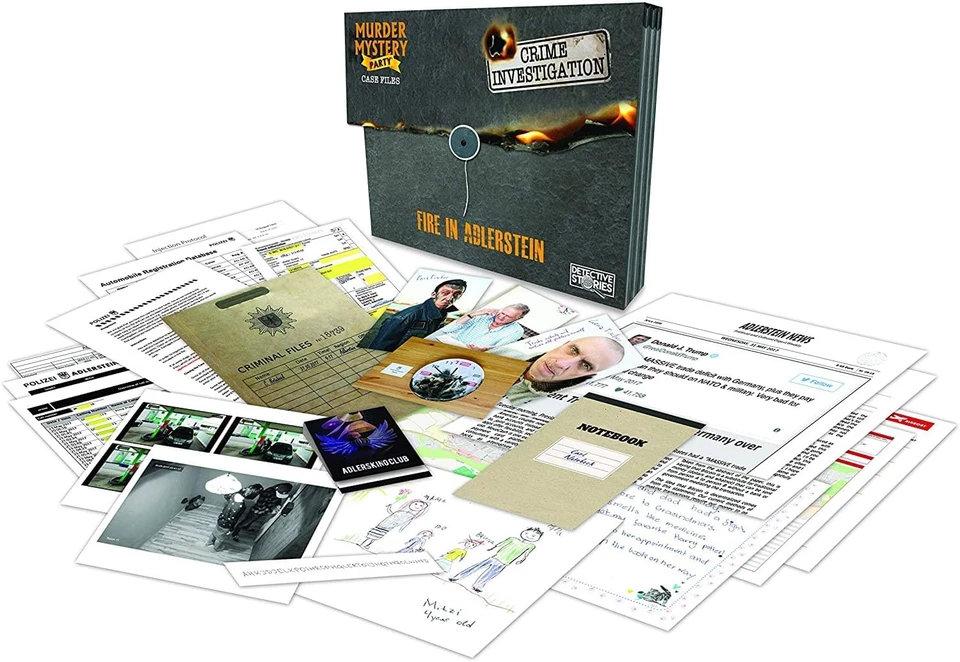 Juego de fiesta para adultos Murder Mystery | Fire in Alderstein Foto 1 de 4