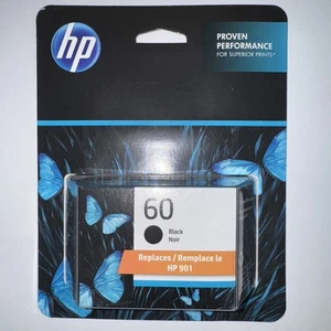 HP 60 Black Ink Cartridge Works w/ DeskJet D1660, D2500, CC640WN - EXP 04/2026 - Picture 1 of 4