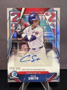 2024 Bowman Draft-Class Of 2024-Cam Smith #C24-CS Auto 176/250 - Picture 1 of 2