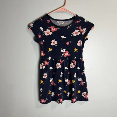 Carter’s Girls Kids Short Sleeve Floral Dress – Size 6-6X Summer Sundress - Image 1 of 4