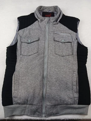 Chaleco de colección de ropa exterior Yoki para hombre talla mediana (solo chaleco) gris/negro  Foto 1 de 4