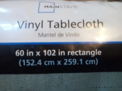 60" X 102" Fabric Rectangular Tablecloth Autumn Colors NEW - Image 1 of 4