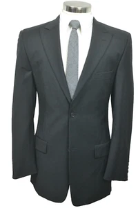 Material London Mens Navy Blue ATHLETIC FIT Sport Coat Blazer Jacket SIZE 40L - Picture 1 of 10