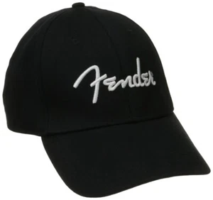 NEW Genuine Fender Original Baseball Hat - BLACK, 910-6648-000 - Picture 1 of 1