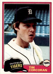 1981 Topps Tim Corcoran Baseball Cards #448