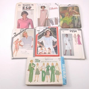 7 modelli da cucire vintage donna taglia 14 McCall's semplicity abiti camicie pantaloni - Foto 1 di 10