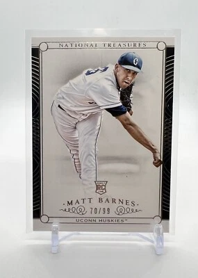 2015 NATIONAL TREASURES MULTI SPORT COLLEGIATE MATT BARNES UCONN 44/99 RC NM/M Foto 1 de 2