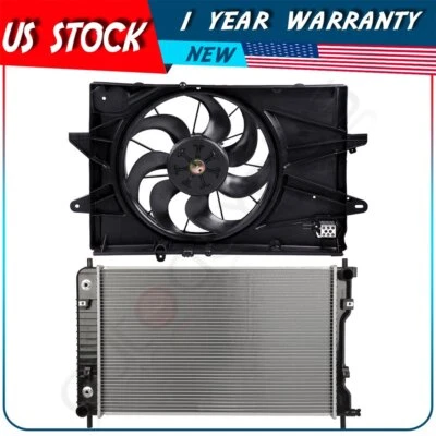 Cooling Fan and Radiator Assembly For 2010 2011 2012-2017 Chevrolet Equinox - Изображение 1 из 4