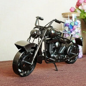Handmade Metal Motorcycle Model Motorbike Sculpture Desktop Ornaments Boys Gift - Picture 1 of 24