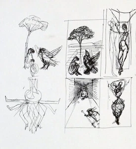 Rudolf HAUSNER, Traumskizzen - Lithographie - Bild 1 von 1