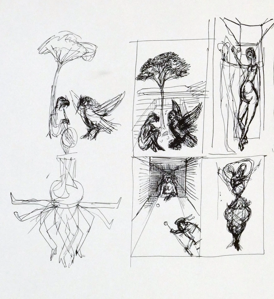 Rudolf HAUSNER, Traumskizzen - Lithographie - Bild 1 von 1