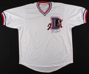 Robert Wuhl (Larry Hockett) Signed "Bull Durham" Durham Bulls Jersey (PSA COA) - Picture 1 of 5