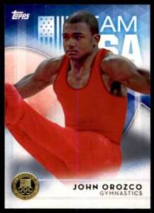 Equipo Olímpico de Estados Unidos 2016 Topps oro John Orozco gimnasia #27 - Imagen 1 de 2