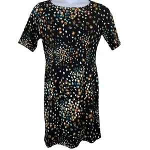 Alfani Size 8 Dress Multicolor Floral Sheath Short Sleeve Womens Workwear Dress - Picture 1 of 6