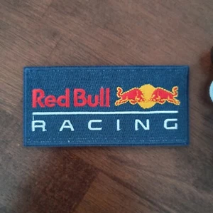Red Bull Racing Patch Motorsports Energy Drink Embroidered Iron On 2x4" - Picture 1 of 3