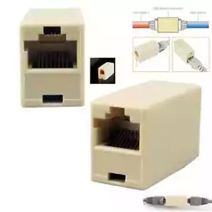 RJ45 Coupler Network Cable Joiner Ethernet LAN Straight Quality Wired Adaptor - Picture 1 of 1