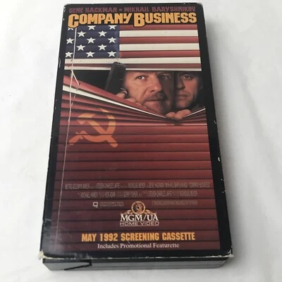 Company Business VHS Screener Movie Action Comedy Gene Hackman Baryshnikov Foto 1 de 4