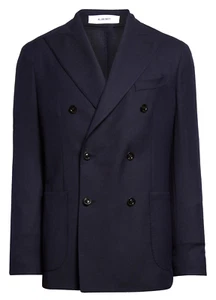 Boglioli Men's Double Breasted Wool Hopsack K-Jacket Blazer Size 48 R / US 38 R - Picture 1 of 6