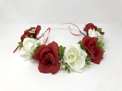 Corona de flores hecha a mano [VER DESCRIPCIÓN] Foto 1 de 3