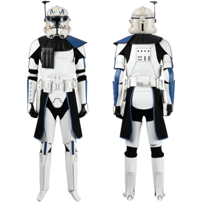 Star Wars The Clone Wars Capitán Rex Disfraz Cosplay Soldados Armadura Traje Blanco Foto 1 de 4