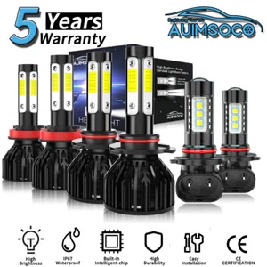 For Chevrolet Malibu Limited 2016 LED Headlight White Bulbs Hi/Lo Beam Fog Light - Picture 1 of 17