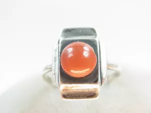 Schöner Art - Deco Korallen Ring 935 Silber fein verziert Handarbeit um 1940 - Bild 1 von 8