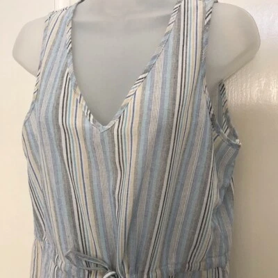 NEW wTag-Women’s DREW Light Blue Striped Jumper Sz M - Image 1 of 4