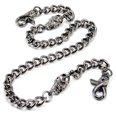 DK Calavera Simple Fuerte Motociclista Camionero Llave Jean Cartera Cadena (25") Negro SYC66BLK Foto 1 de 4