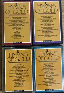 HYMNS OF GOLD Set 1-4 Cassette Tapes Oak Ridge Boys Pat Boone Louis Armstrong - Picture 1 of 10