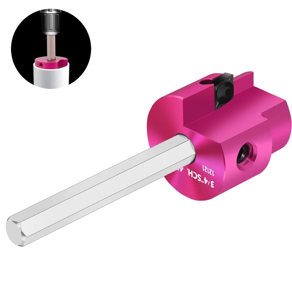 PVC Fitting Saver with 1/4" Hex Shaft 3/4" Head PVC Pipe Reamer PVC Socket Saver - Image 1 of 4