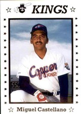 1990 Butte Copper Kings Sports Pro #3 Miguel Castellano Maracaibo Venezuela Card