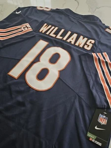 Camiseta deportiva Caleb Williams #18 Navy Chicago Bears para hombre talla grande - Imagen 1 de 4