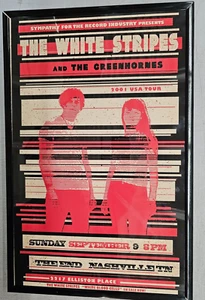 The White Stripes 2001 Poster concerto Nashville incorniciato - Foto 1 di 2