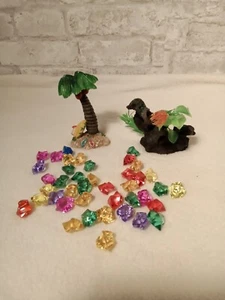 Fish Tank Aquarium accessories lot (1) Coconut Tree (1) Coral Reef (41) Stones - Picture 1 of 5