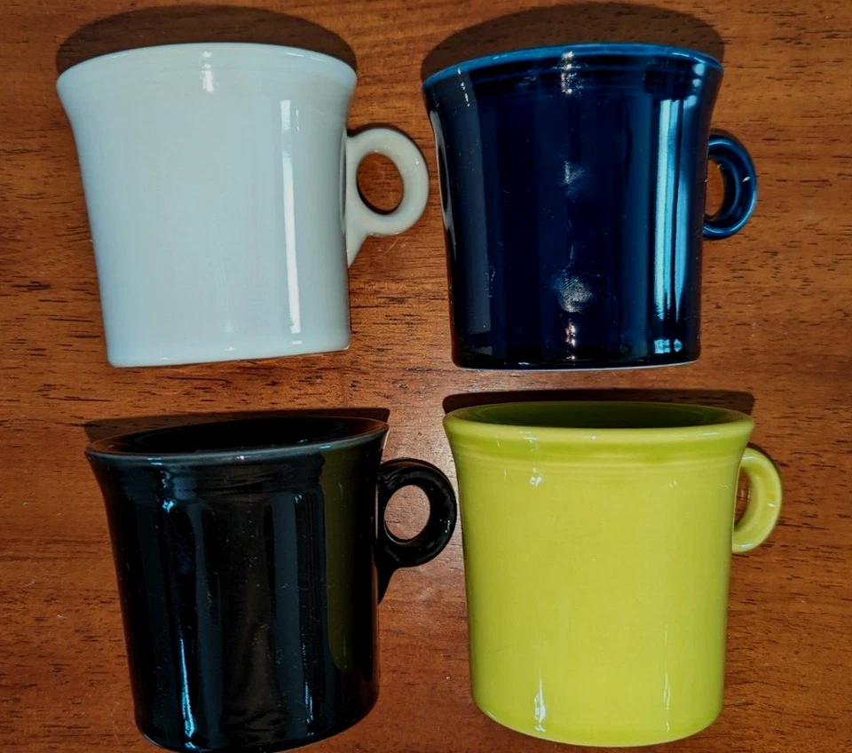 Fiestaware Cups Set of 4 Solid Colors. - Image 1 of 4