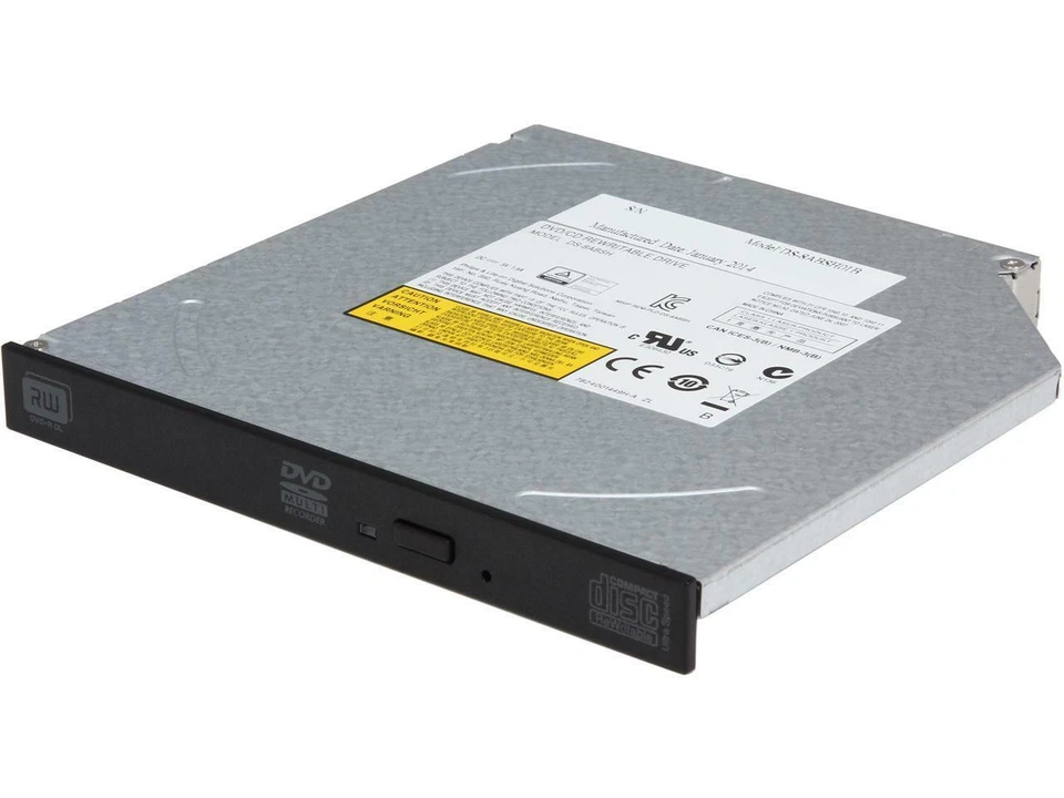 Dell Dvd/cd Rewritable Drive Ds-8absh 023hw6 With Caddy