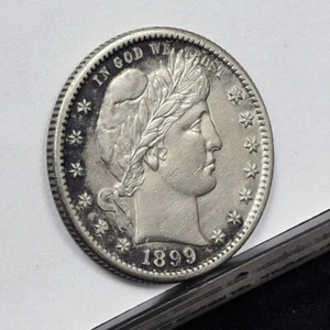 Cuarto de barbero 1899-S - detalles como nuevo, limpio y tonificado (#58668-L) - Imagen 1 de 8