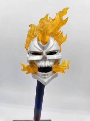 Custom Robbie Reyes Ghost Rider Head Marvel Legends 1/12 Scale Painted - Image 1 of 2
