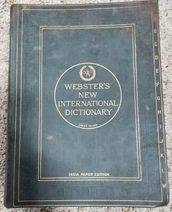 Antique 1915 Webster's New International Dictionary of the English Language - Picture 1 of 18