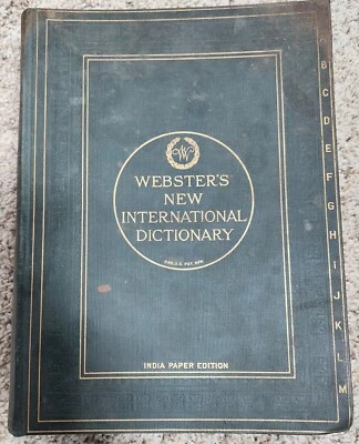 Antique 1915 Webster's New International Dictionary of the English Language - Image 1 of 4