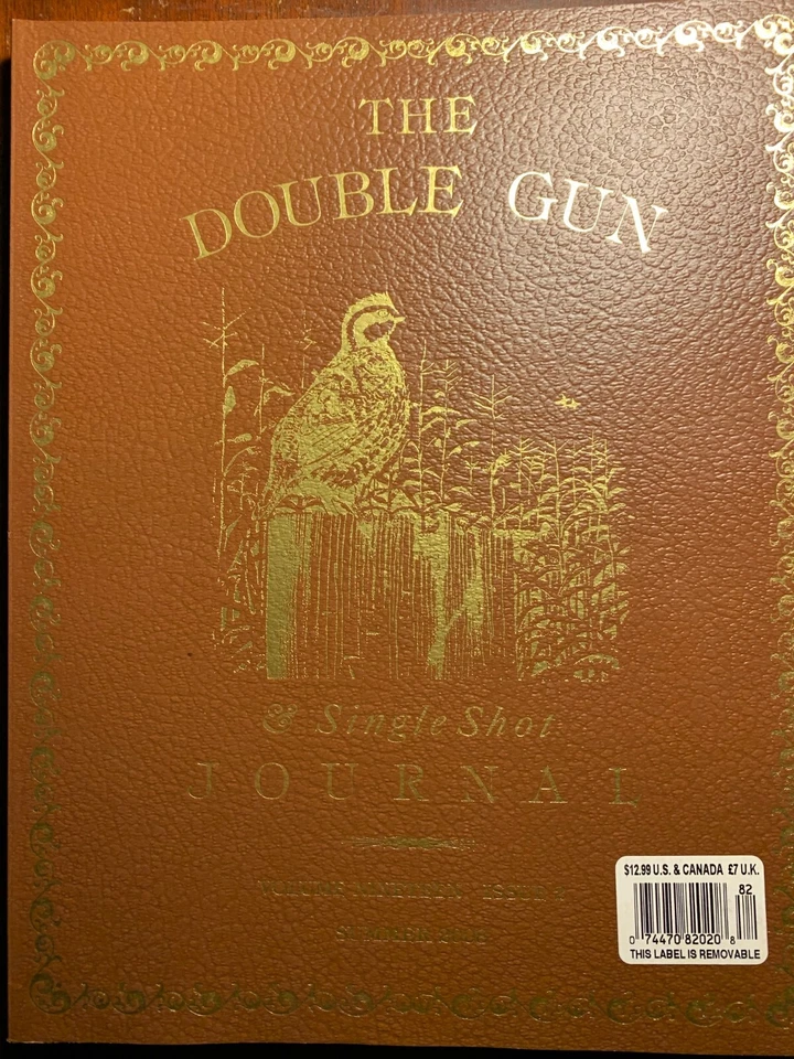 THE DOUBLE GUN & SINGLE SHOT JOURNAL -Vol 19 Issue 2- Summer 2008 - Image 1 of 1