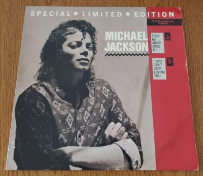RARE LIMITED~ Michael Jackson~I Just Can't Stop Loving You (1988)SPANISH/ENGLISH - Imagem 1 de 4