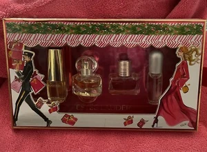 Estee Lauder Treasures Four Mini Parfum Beautiful Belle Pleasures Goddess Set - Picture 1 of 11