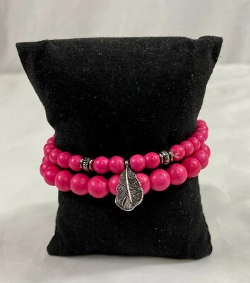 Paparazzi Dessert Dove Pink Bracelet - Image 1 of 4