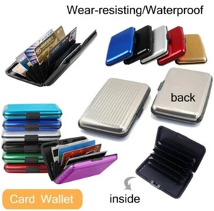 RFID Credit Card Holder Protector Waterproof Anti Theft Contactless Block BLACK - Picture 1 of 4
