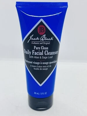 JACK BLACK Pure Clean Daily Facial Cleanser, Aloe & Sage Leaf, 3 oz, 88 ml, NEW - Image 1 of 4