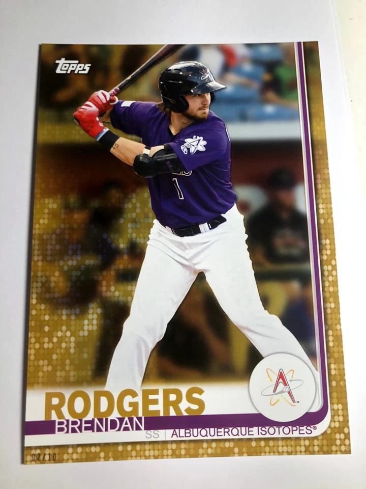 2019 Topps Pro Debut Jumbo 5x7 Brendan Rodgers Isotopes 22 02/10 - Image 1 of 1